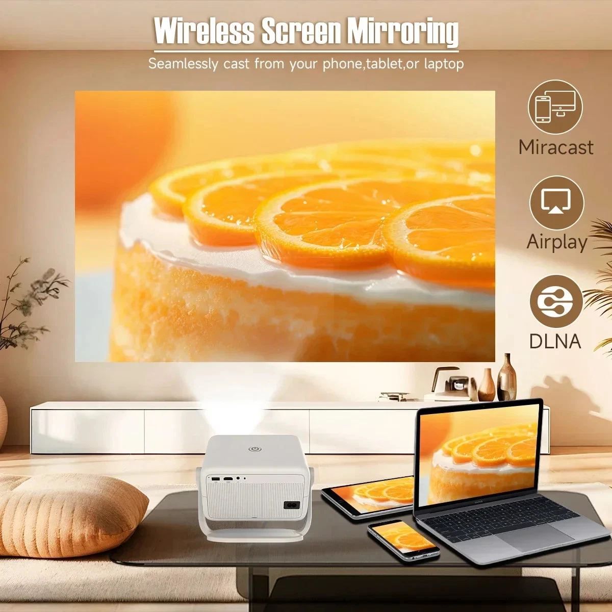 Magcubic LED Mini Projector full HD 360 Rotation 5 Magcubic LED Mini Projector full HD 360 Rotation - Image 5