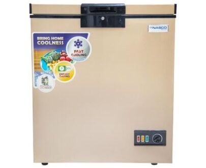 Nasco NAS-200FL-G Chest Freezer - 150 Litre - Rose Gold
